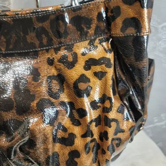 Miche Lisa Demi Shell in Bronze and Black Patent Faux Leather Leopard Print - Picture 7 of 11